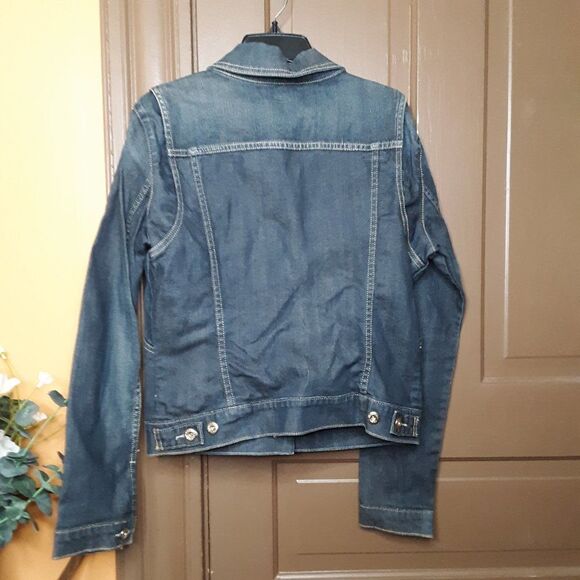 Levi's Trucking Denim Women's size M Dark Blue Washed Jean Jacket - Picture 3 of 12